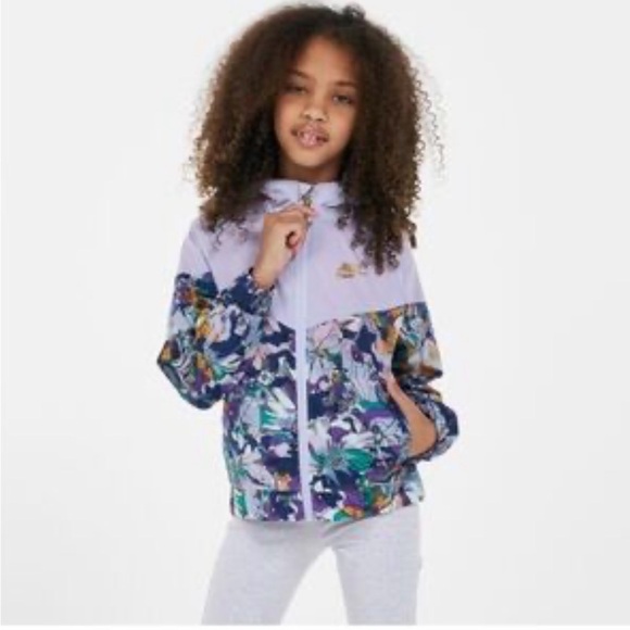 Nike Other - Girls' Nike Sportswear Windrunner Hooded Jacket with a floral print